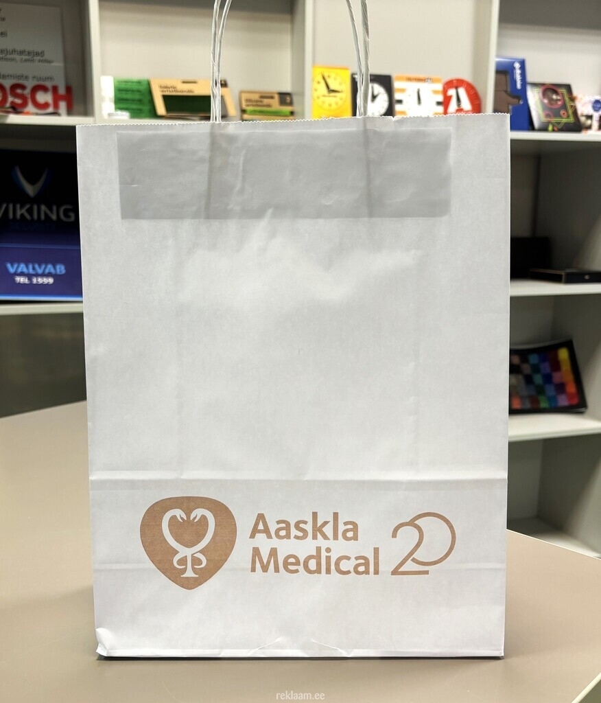 Aaskla Medical logoga kinkekott