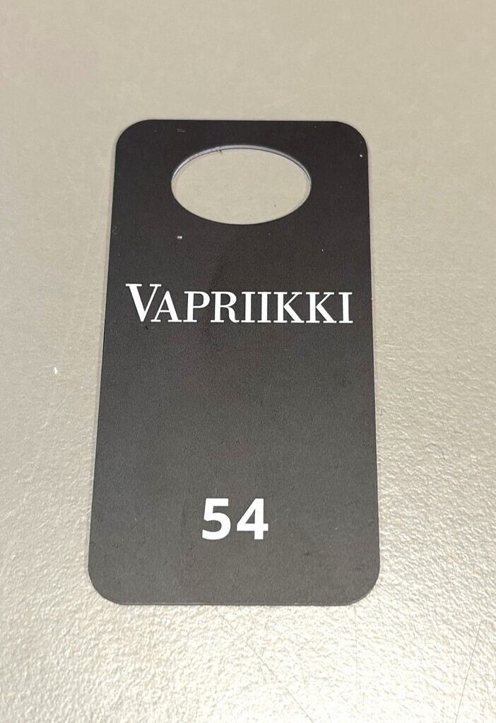 Vapriikki garderoobinumber